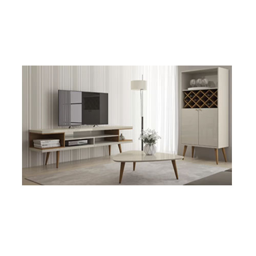 SHIIMA TV STAND, COFFEE TABLE & SHELF STORAGE SET