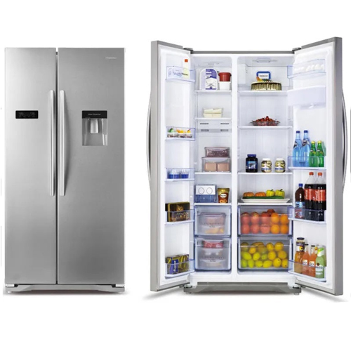 HISENSE 670 LTRS SIDE BY SIDE FRIDGE WITH WATER DISPENSER