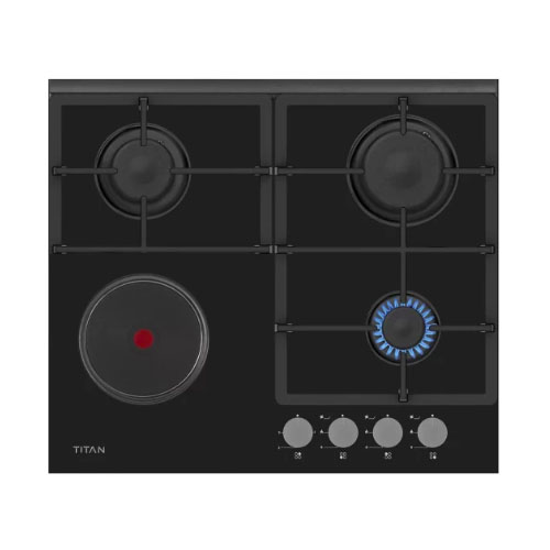 TITAN BUILT IN HOB-60CM 3GAS +1 ELECTRIC TN-BIH6310BA