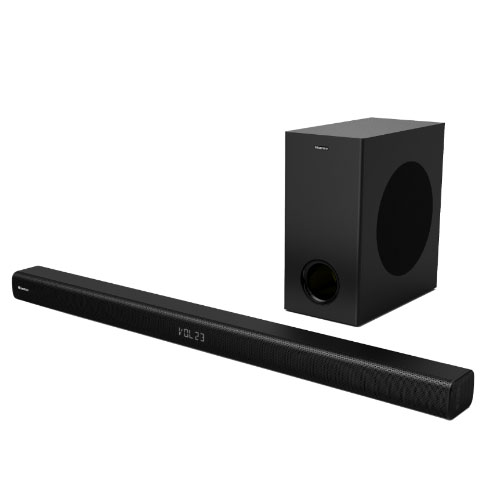 HISENSE HS212 2.1 CH SOUND BAR WITH WIRELESS SUBWOOFER 120W