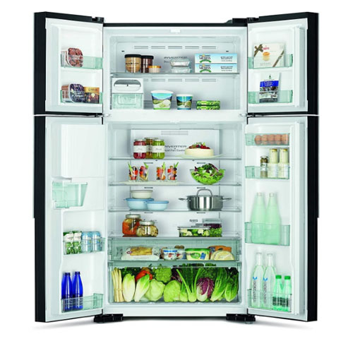 HISENSE 561LTRS FOUR DOORS STAINLESS STEEL FINISH FRIDGE WITH WATER DISPENSER RQ561N4AC1