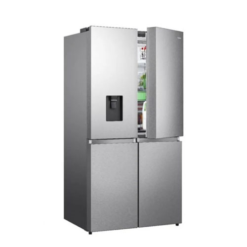 HISENSE 730LTRS FOUR DOORS STAINLESS STEEL FINISH FRIDGE WITH WATER DISPENSER RQ-73WC4SW1