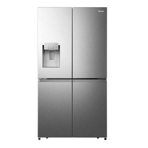 HISENSE 720 LTRS SIDE BY SIDE STAIN-LESS STEEL WITH WATER & ICE DISPENSER RC-72WS4SA